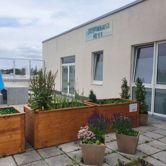 Ergotherapie Meyer Dresden-Klotzsche, Praxis 2, Dachterrasse